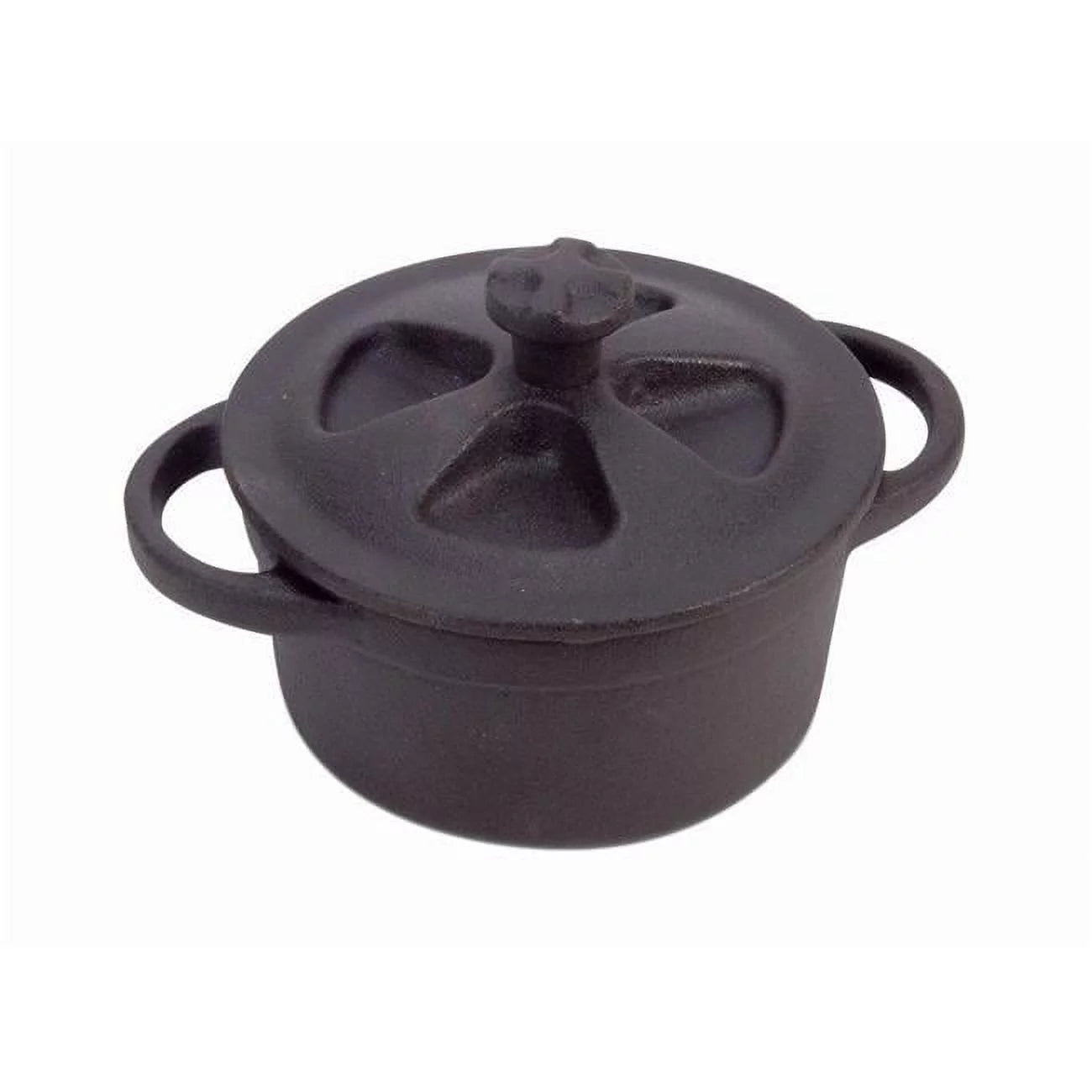 4 in. Mini Cocotte - Round with Lid, Black