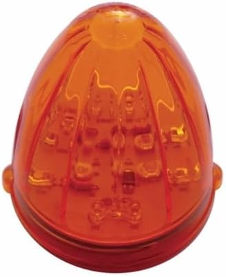 UNITED PACIFIC 37596B Truck Cab Light, 19 LED Watermelon Grakon 1000, Amber LED/Dark Amber Lens