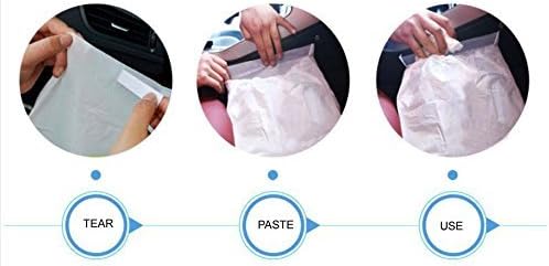AICase 30Pcs Car Garbage Bag PVC Waterproof Leakproof Disposable Auto Trash Can Bag for Litter Large Capacity Leak-Proof Portable Convenient