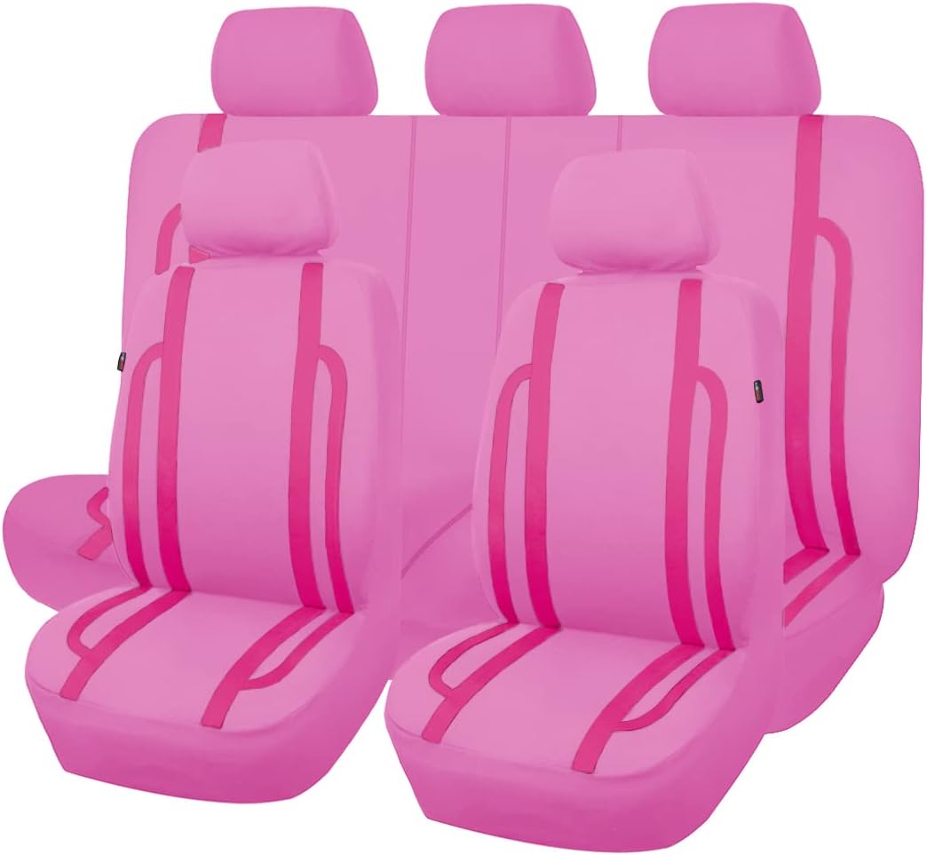 Flying Banner car seat Covers Set Front Rear Breathable Sport Fashion Rear Bench Split 40/60 50/50 60/40
