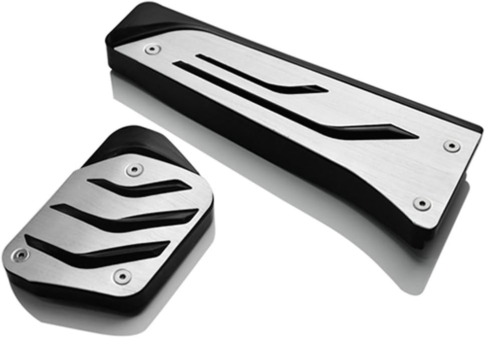 Jaronx Compatible with BMW Pedal Covers, No Drill Pedal Pads Anti-Slip Pedals Compatible with BMW 3' E90 E91 E92 E93/5' F10 F11/6' F12 F13/7' F01 F02/X3 F25/X4 F26/X5 E70/X6 E71/Z4 E89 (B Model-Red)