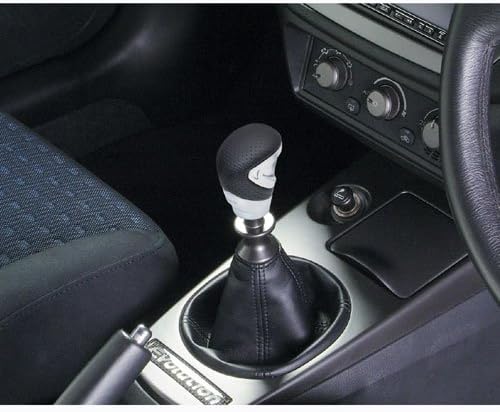 Razo RA131A 'GT Advance 2' Silver/Black 340 Grams Perforated Leather Short Shift Knob