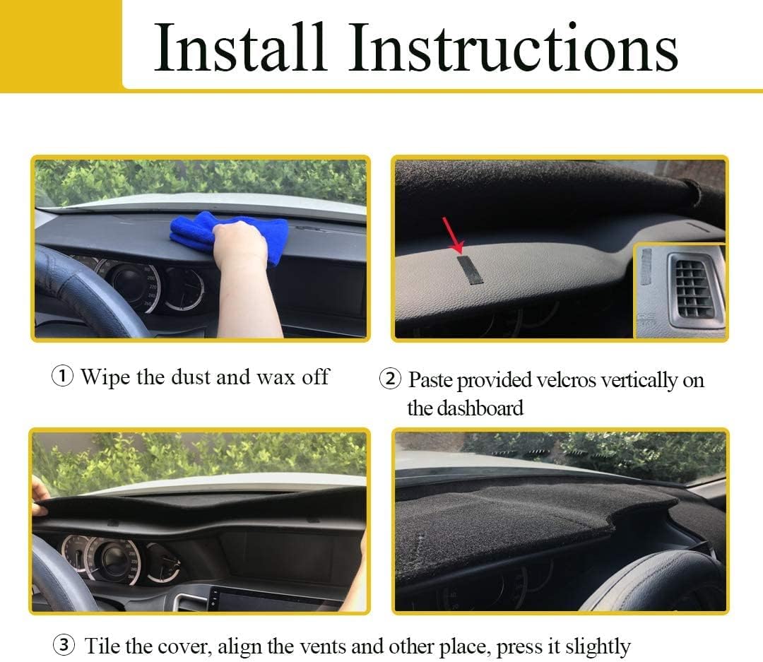 Fcovergurus Dash Cover Mat Custom Fit for Ford Fusion 2007-2012 , Dashboard Cover Pad Carpet Protector F114
