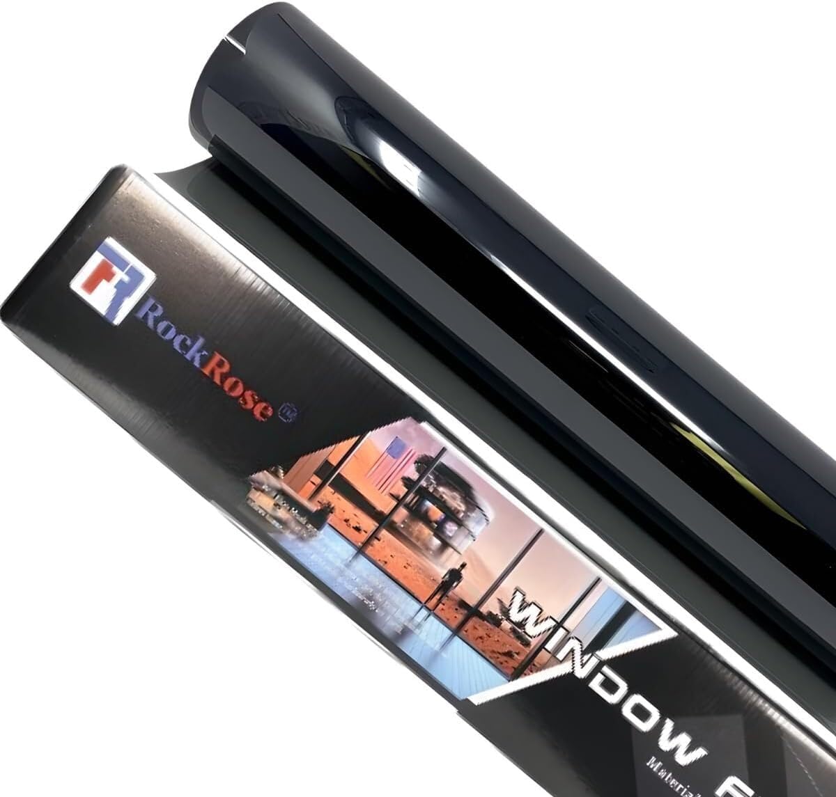 Rockrose Charcoal 2PLY Premium Carbon 5% VLT Car Tint 24 in x 100FT Professional Window Tint Heat, UV, and IRR Block Tint for Cars or Building Adhesive Film Easy Shrink, Plotter Friendly
