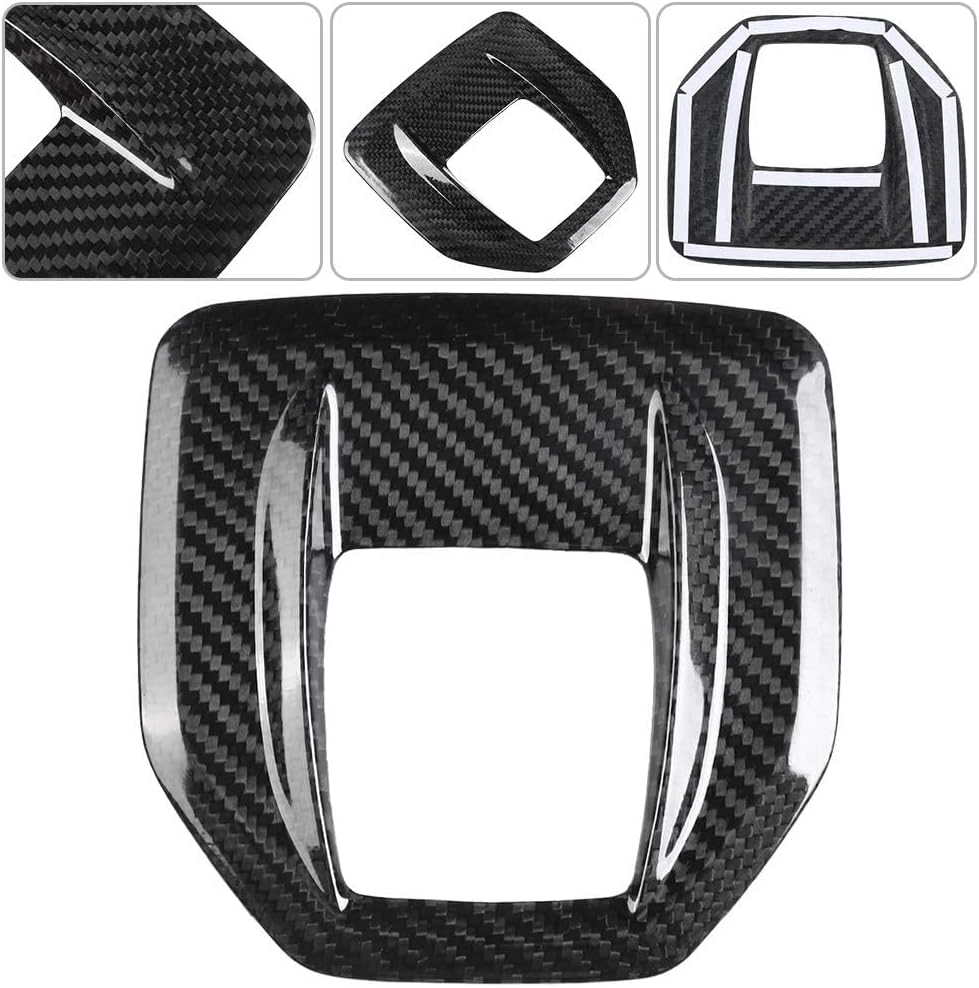 Acouto Gear Shift Panel Cover Carbon Fiber Fit for Alfa Romeo Giulia for Stelvio 2017-2019 Center Console Gear Shift Panel Cover Trim Car Interior Accessories
