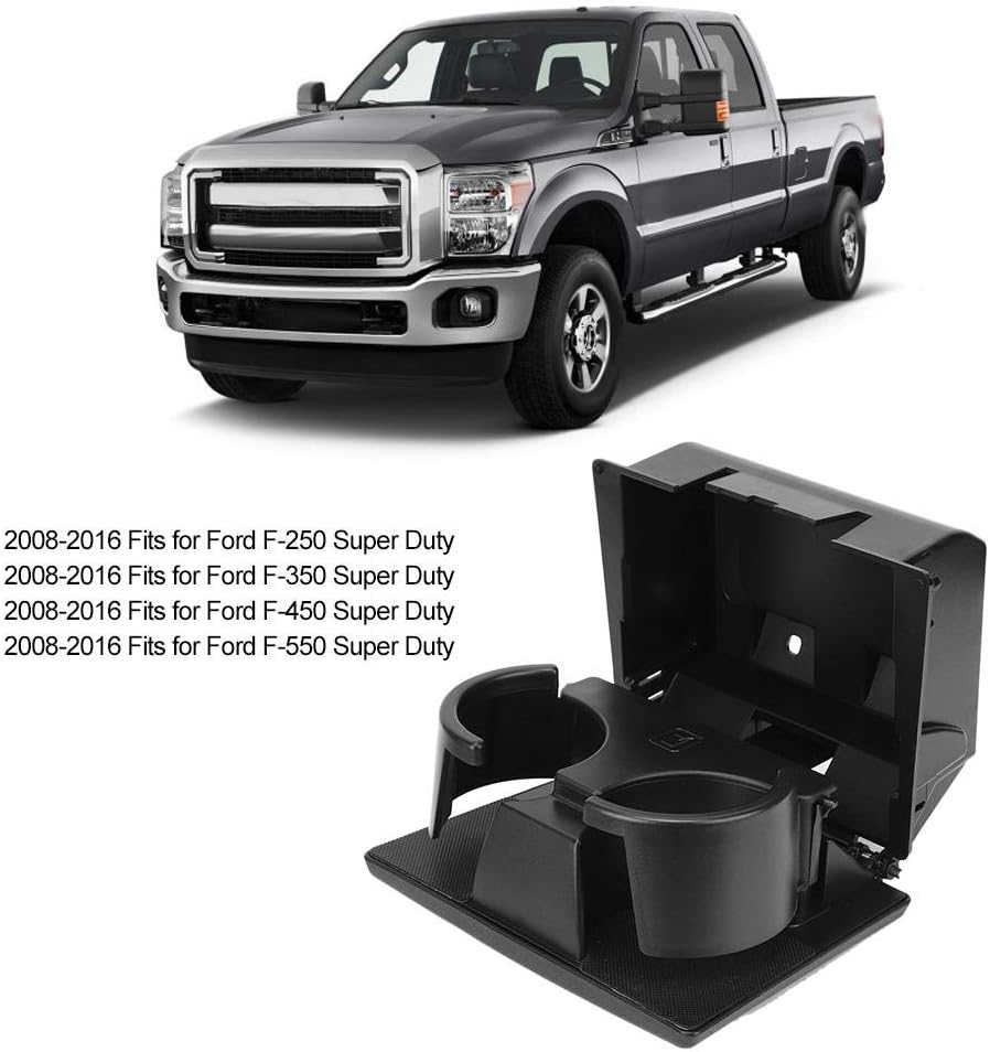 2008 f250 Cup Holders-Acouto Car Cup Holder,ABS Dashboard Panel Foldable Cup Holder Stand Fit for F250/F350/F450,8C3Z2513562AF