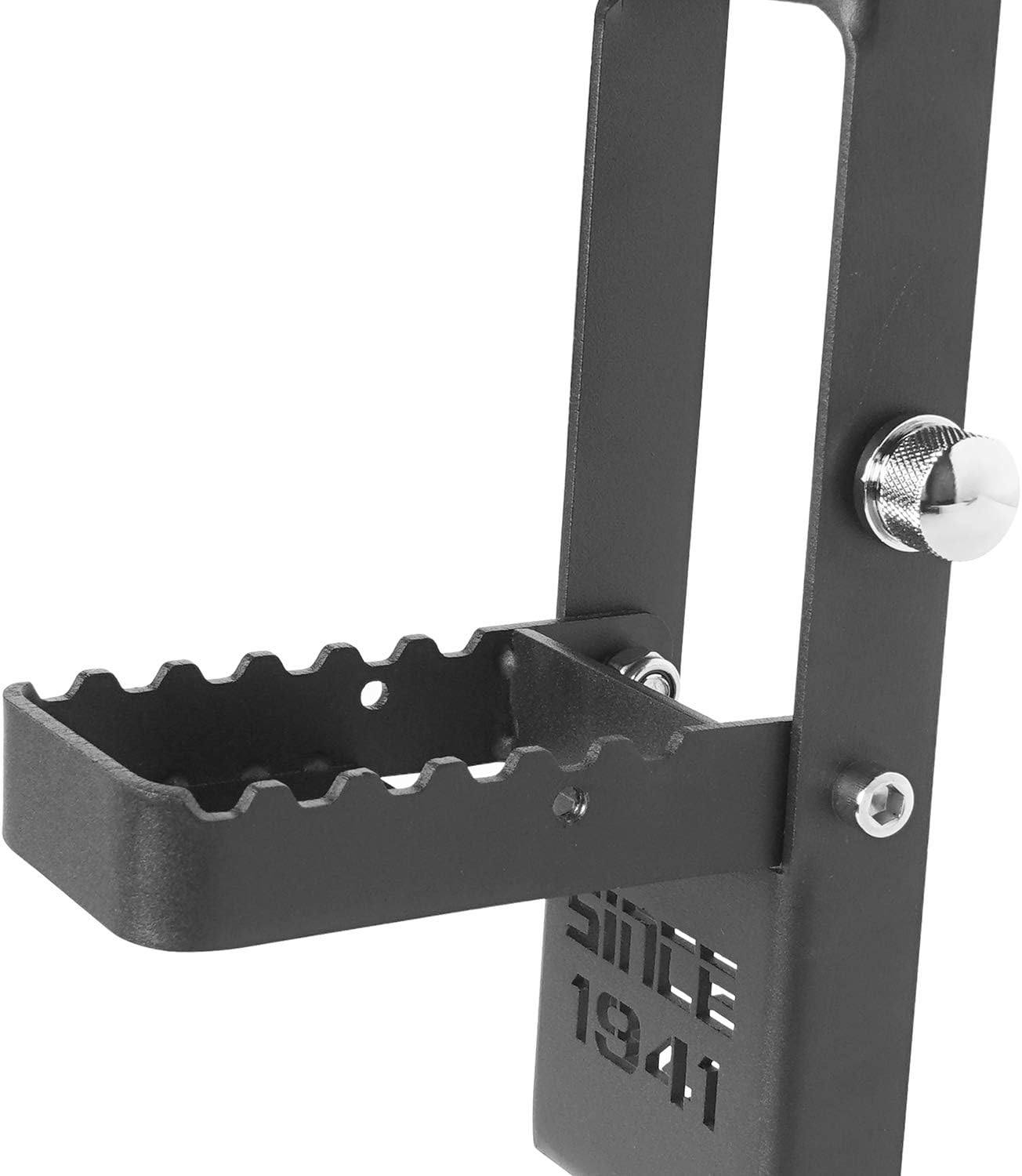 Hooke Road Door Hinge Step Foot Pedal w/1941 Sign Compatible with Jeep Gladiator JT/JL Wrangler 2018-2025 (Pack of 2)