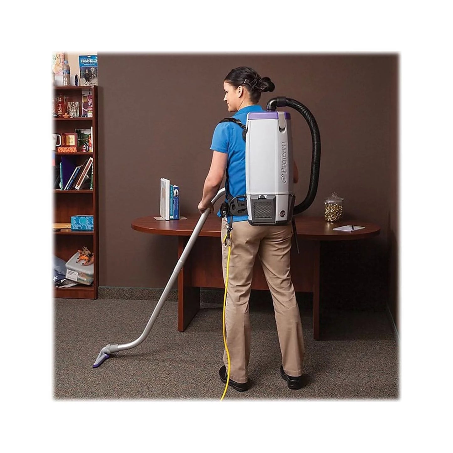 Proteam Backpack Vacuum,Reusable Bag,12 lb. 107303