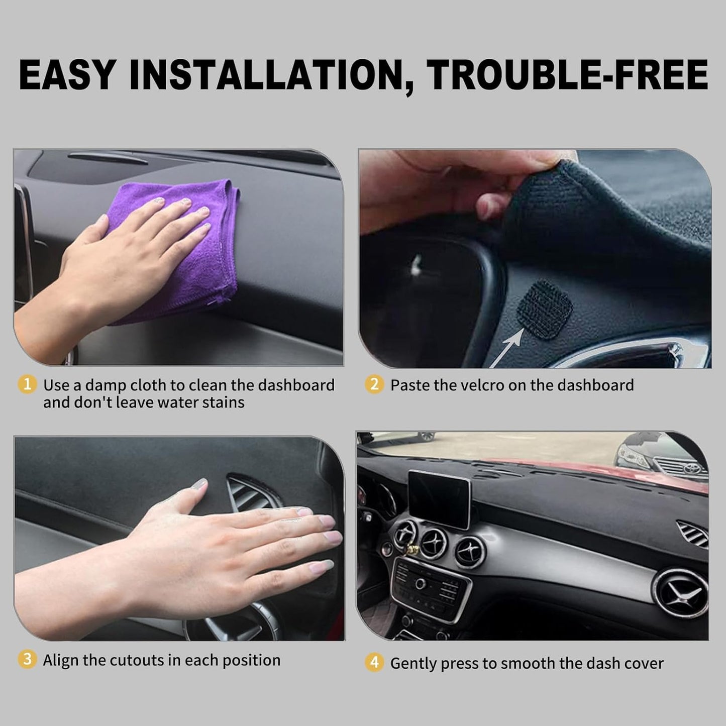 puxhig Dash Cover Custom Fit for Infiniti FX35 FX45 2003 2004 2005 2006 2007 2008,Dashboard Cover Mat Pad (Beige)