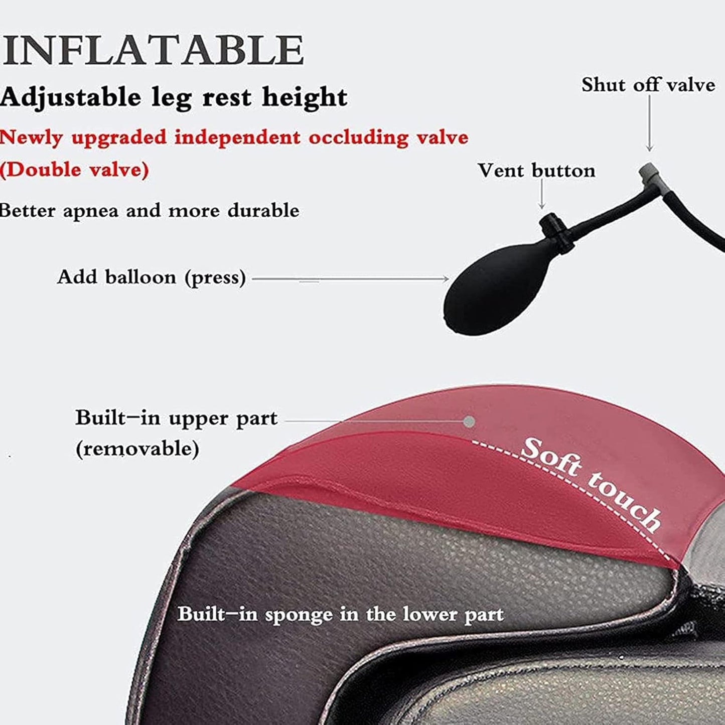 Car Leg Support Extension Pad,Long-Distance Driving Leg Support Pillow Car Seat Leg Foot Thigh Support Cushion Knee Pad Leg Rest Cushions,A