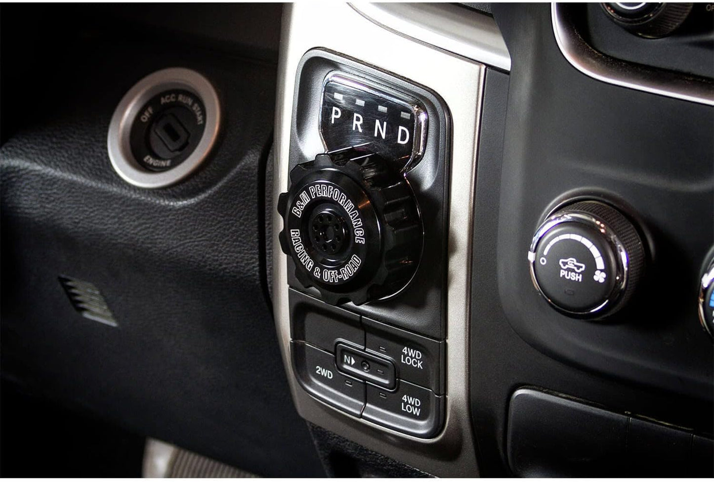 B&M Shift Knob Dash Mounted 81166, Black