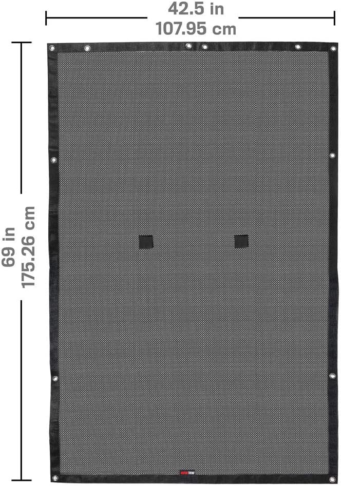 Motor Trend WC101 Mesh Sunshade Bikini Top Cover for Jeep Wrangler 1987-2019 (JK, JL, CJ, YJ & TJ), Full Size 69” x 42.5”