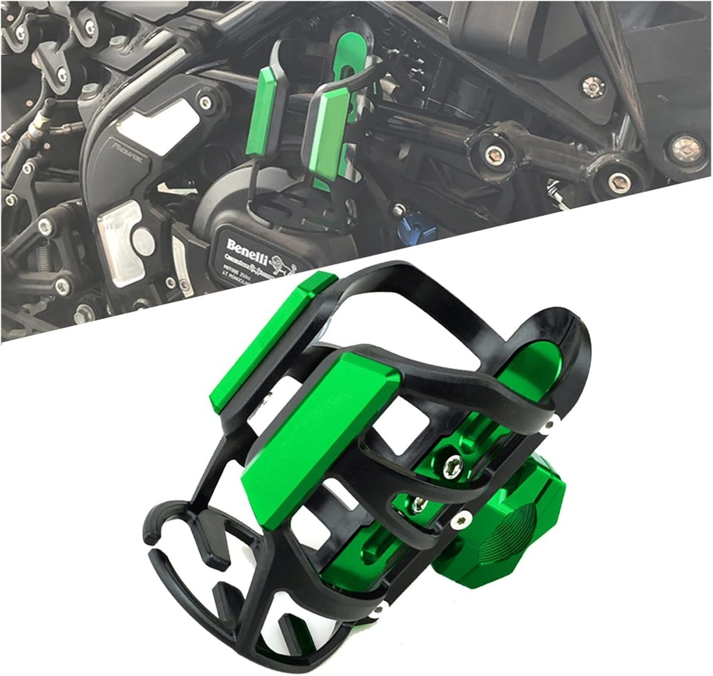 Moto Beverage Water Bottle Cage for Ducati Monster 620 695 696 795 796 800 Motorcycle Drink Cup Holder Sdand Mount portavasos de Moto (Color : Black)