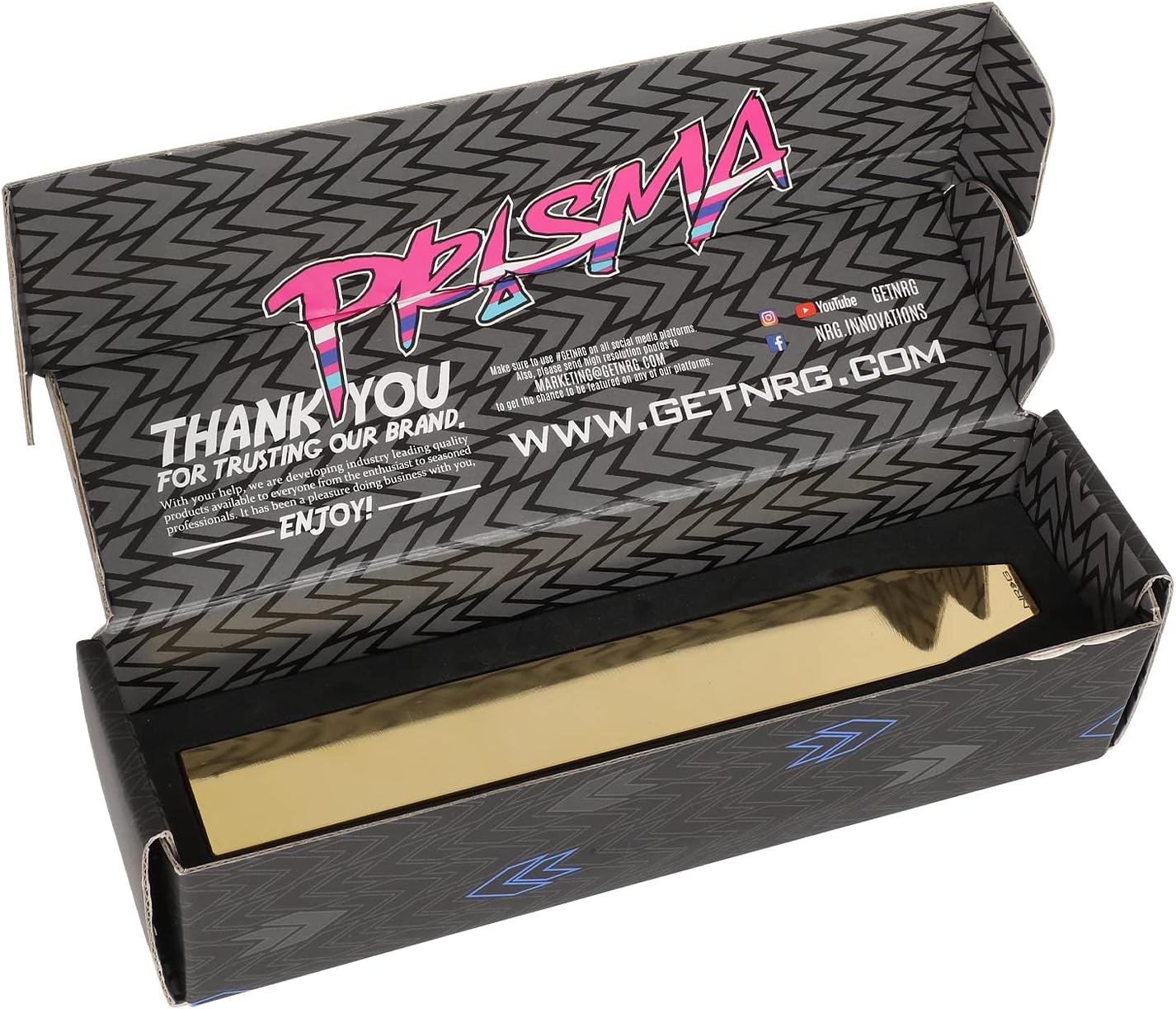 NRG Innovations SK-600CG-12125 M12 X 1.25 Aluminum Weighted Monolith Shift Knob, Chrome Gold