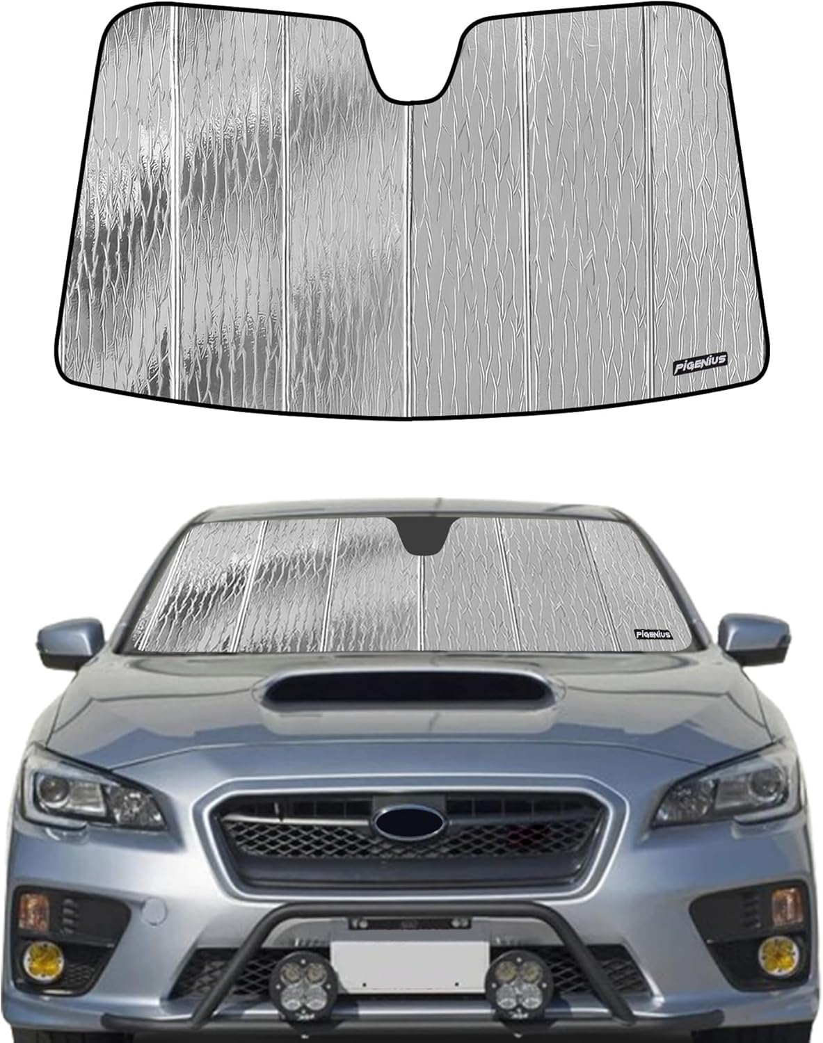 Pigenius Windshield Sun Shade for 2022 Subaru WRX Front Window Sunshade - Premium Folding Sunshade(Without Eyesight Driver Assist)