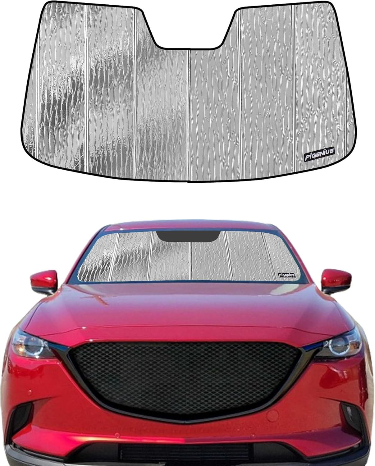 Pigenius Windshield Sunshade for Mazda CX-5 2013 2014 2015 2016 Front Window Shade - AstraGuard