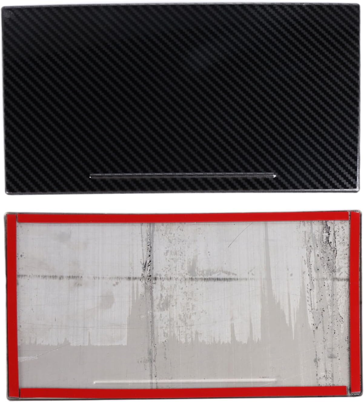 Koauto Gear Shift Knob Console Media Panel Cover Trim Fit for Mazda CX-30 2020-2023 Carbon Fiber