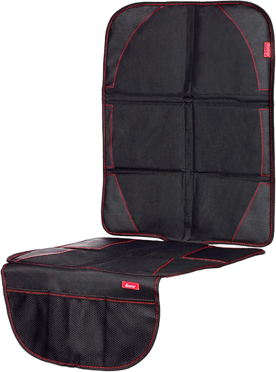 Diono Ultra Mat 2-Pack Complete Back Seat Upholstery Protection from Child Car Seats and Pets, Crash Tested, Premium Ultra Thick Padding, Durable, Water Resistant, Anti-Slip, 3 Mesh Storage Pockets