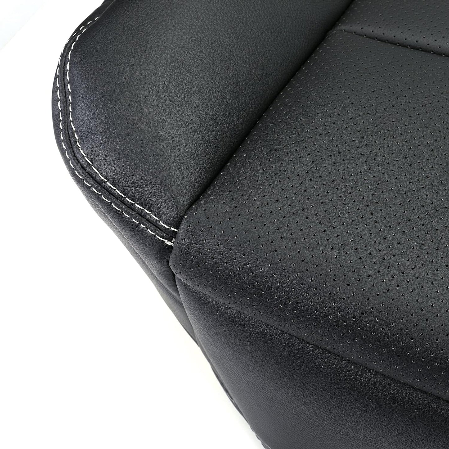 ROOSAIN Driver Bottom Perforated Leather Seat Cover for Ford F250 F350 2011-2016