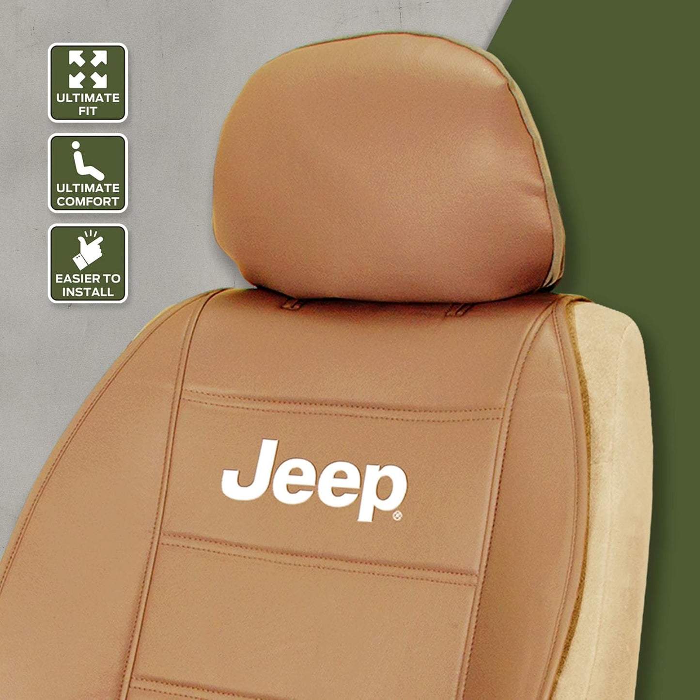Plasticolor 008581R06 Sideless Seat Cover (Jeep Elite Tan)