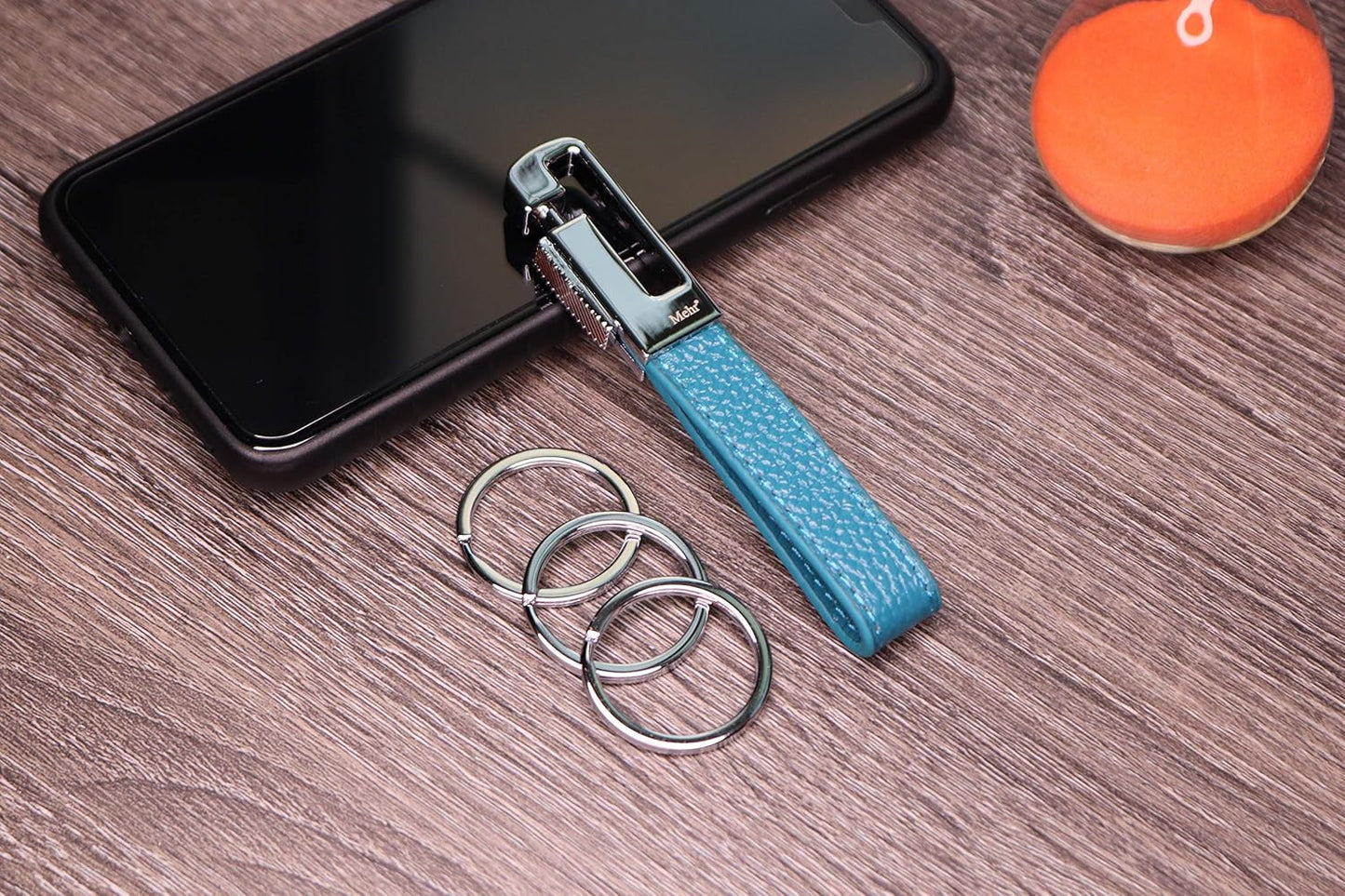 Mehr Keychains - Leather Detachable Valet Key Chains - Car Key Rings KC8