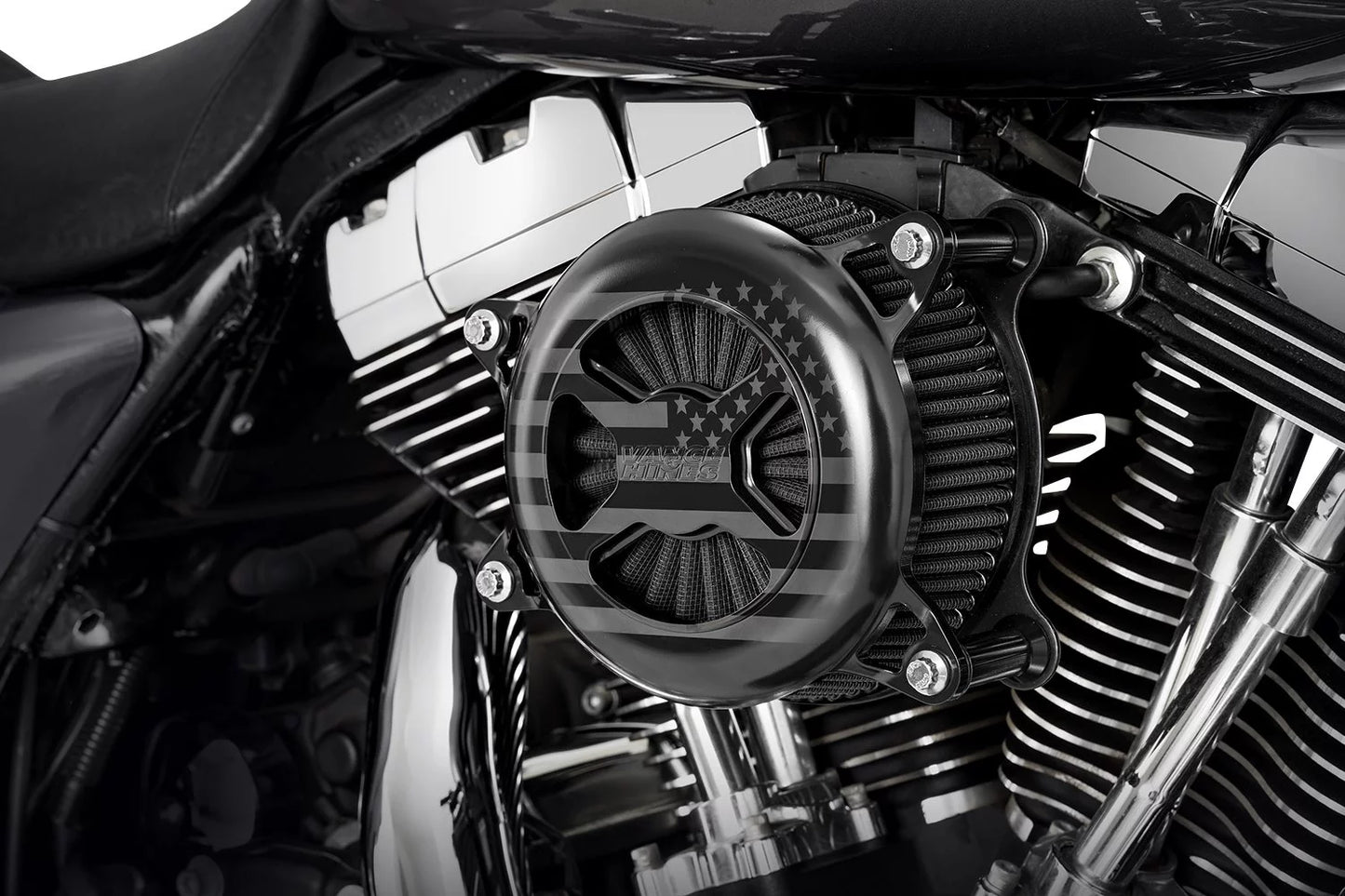 Vance & Hines Black VO2 America Air Cleaner (42343FG)