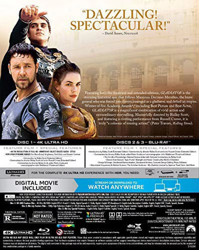 Gladiator (4K Ultra HD + Blu-ray)