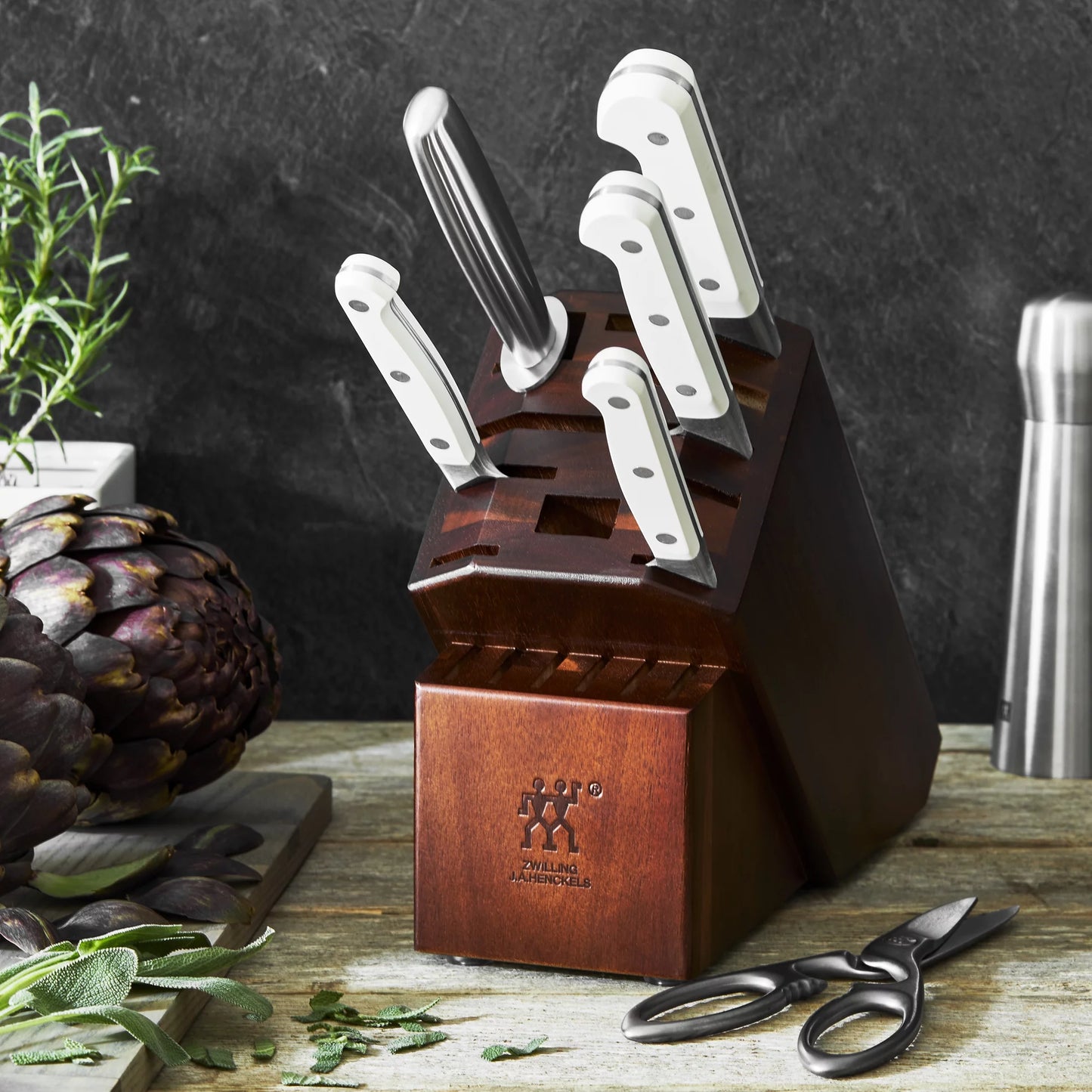 ZWILLING Pro Le Blanc 7-pc Knife Block Set