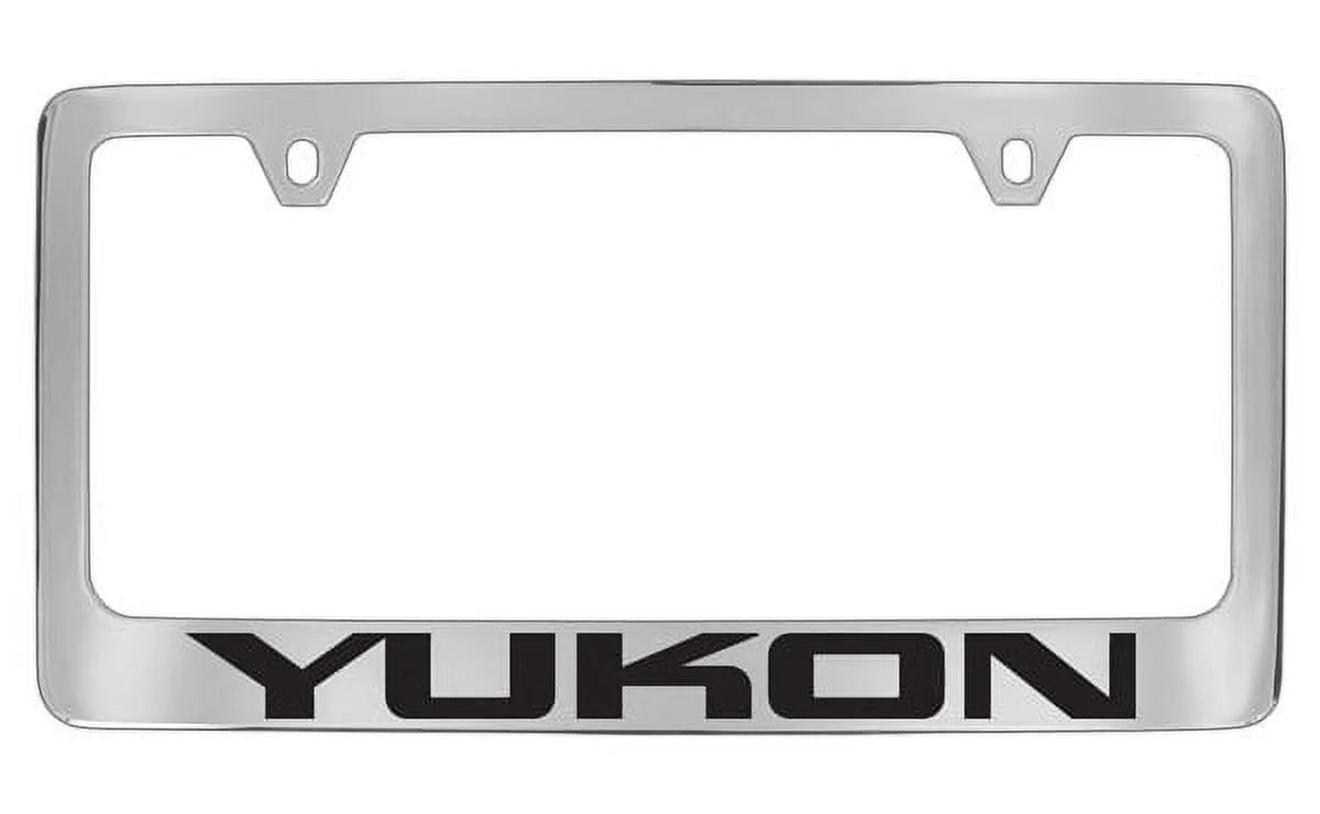 GMC Yukon Chrome Plated Metal License Plate Frame Holder