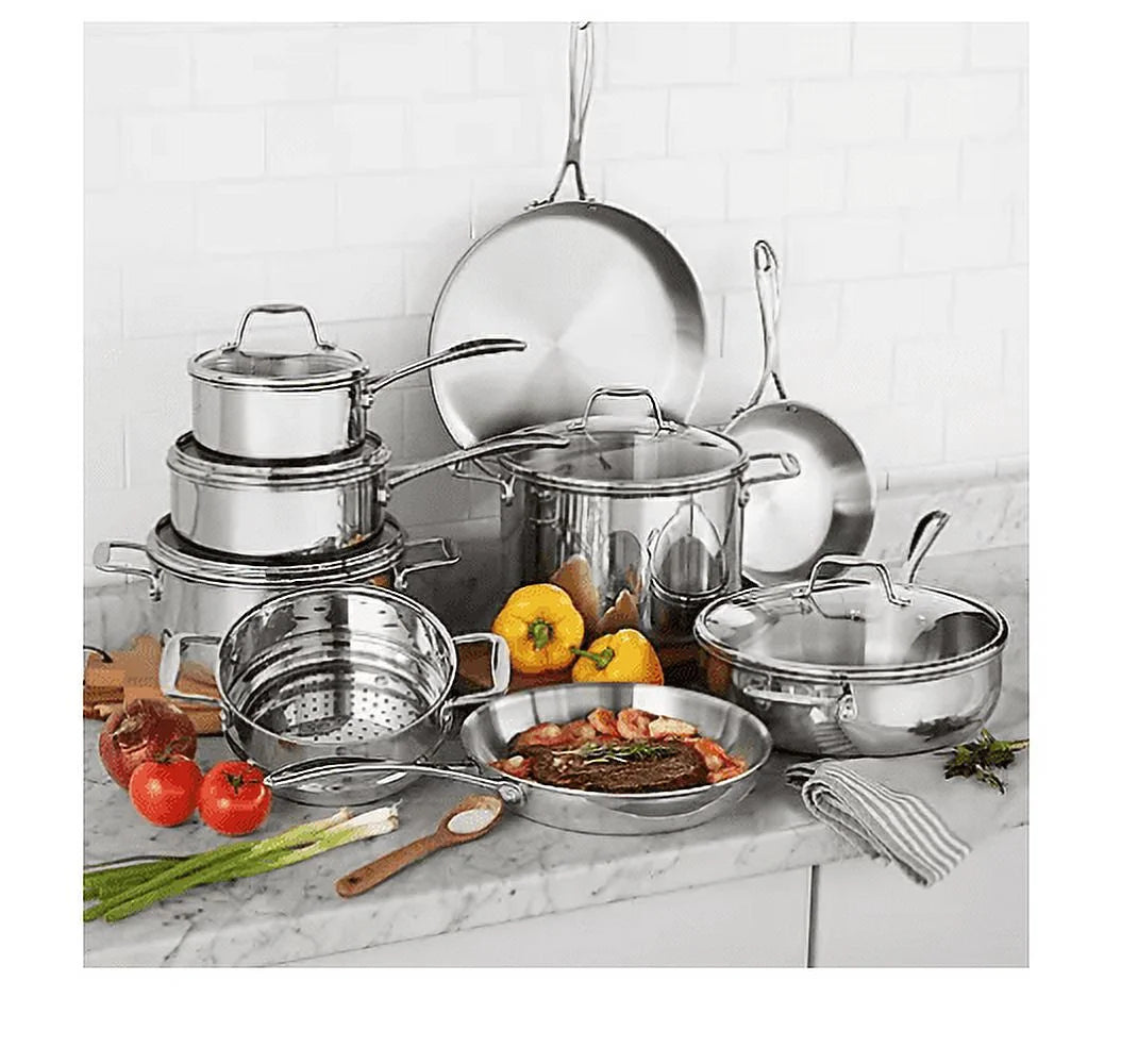 14PCTS 14 Piece Tri-Ply Cookware Set