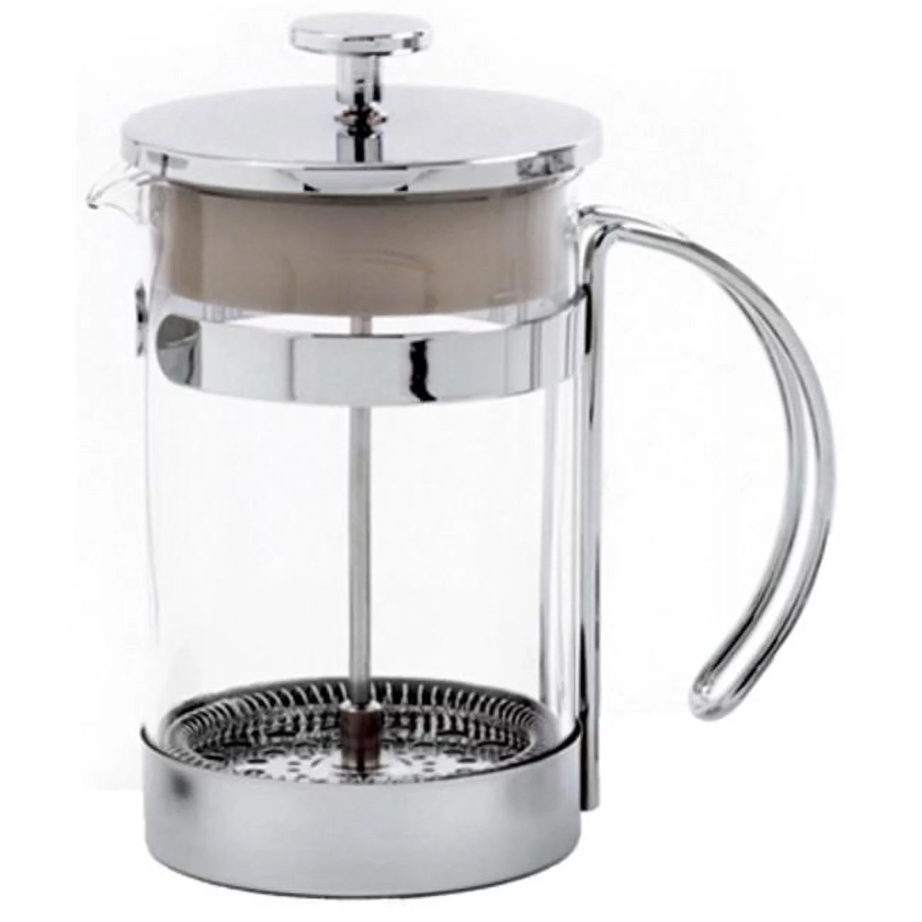 5574 Coffee Press Chrome Plated Frame With Glass Bowl