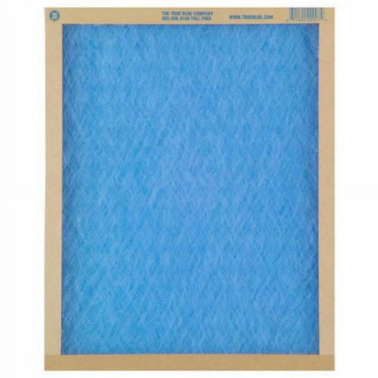 True Blue 114201 14 x 20 x 1 Flat Panel Spun Fiberglass Disposable Furnace Air Filter MERV 2 - Quantity of 12