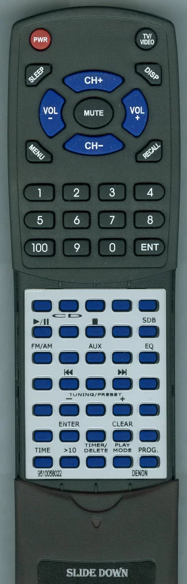 Replacement Remote for DENON 9510058022, RT9510058022, RC911, DAJ03, DA03