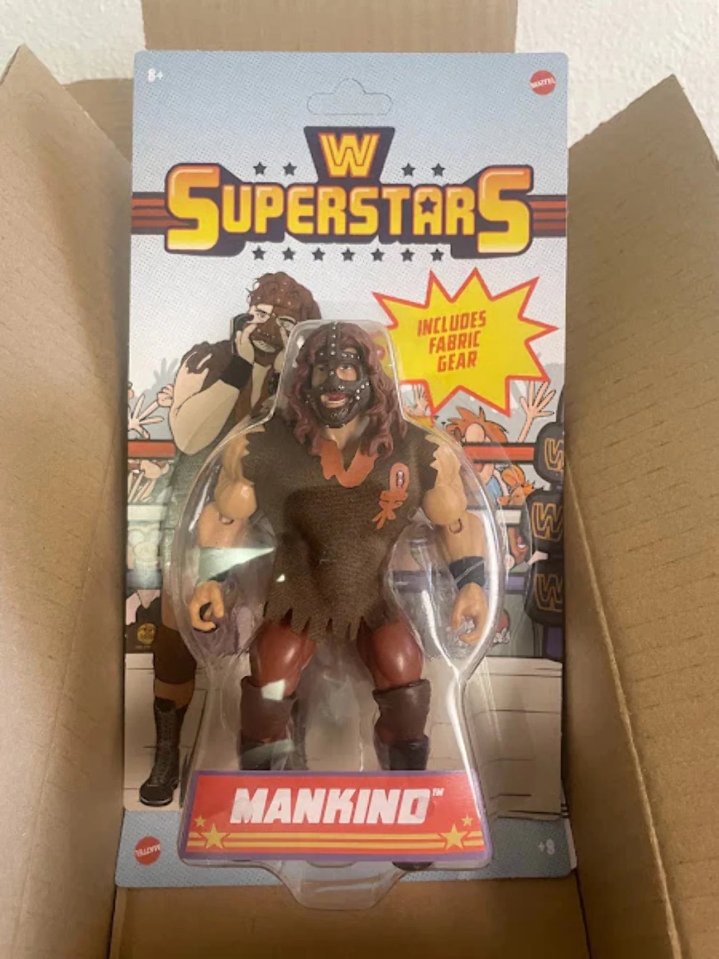 WWE Superstars Mankind Action Figure, for Child 8Y+