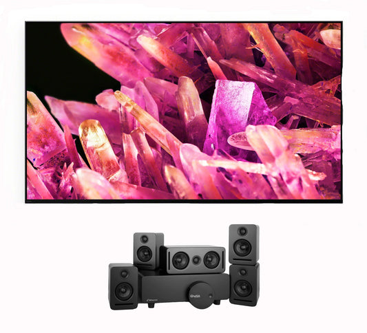 Sony XR75X90K 75 4K HDR Full Array LED TV with Platin MONACO-5-1-SOUNDSEND 5.1 Sound System (2022)