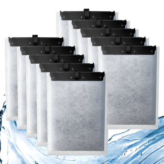 10 Pack Filter Cartridge for Tetra Whisper Bio-Bag Filters, Large Replacement Filter Cartridges for Aquariums Compatible with Tetra Whisper Filters 20i,40i/IQ20,30,45,60/PF20,30,40,60 and ReptoFilter