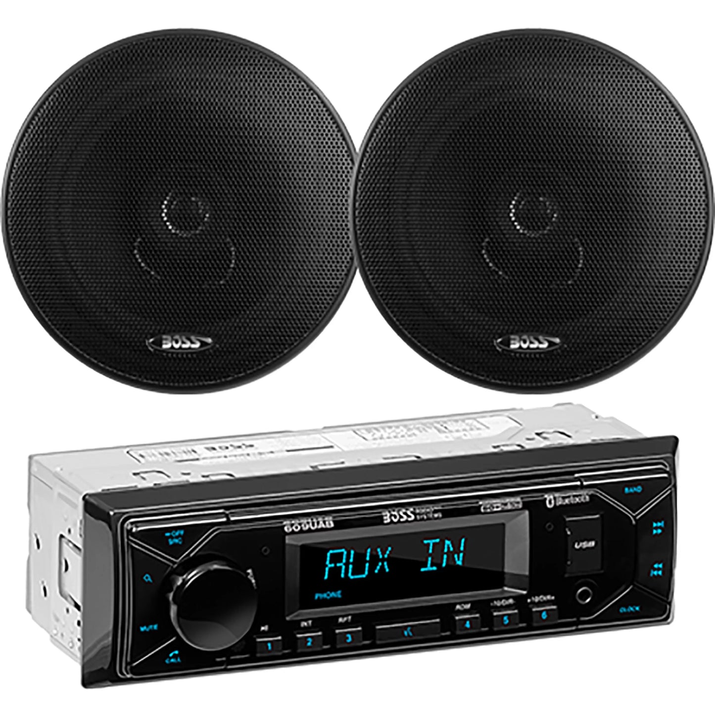 BOSS Audio Systems 628BCK Car Stereo Speaker Package