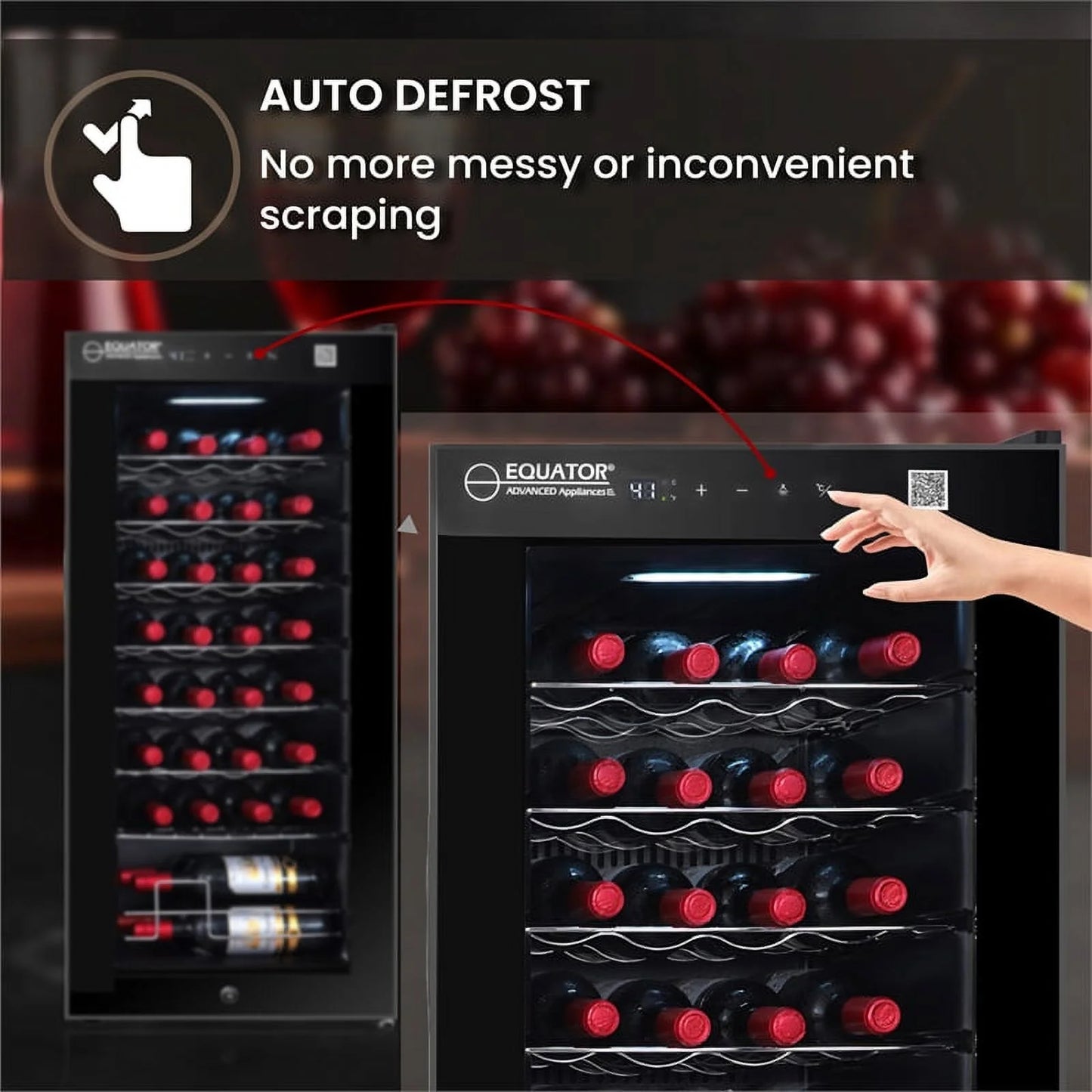 Equator 32 Bottle Wine Refrigerator in Black