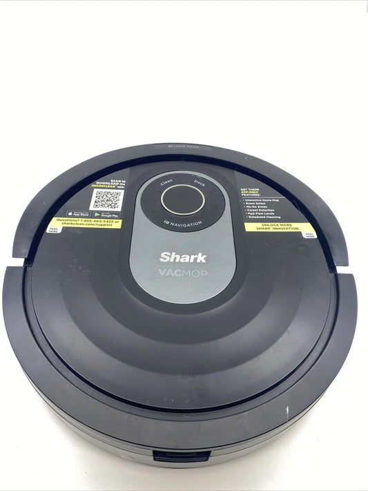 Open Box Shark AI ROBOT WET DRY ROBOT FLOOR CLEANER RV2001WRUS VACMOP - BLACK/SILVER
