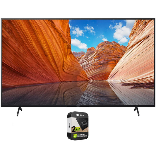 Sony KD75X80J 75 Inch 4K Ultra HD LED Smart TV (X80J)(2021) Bundle with Premium Extended Warranty