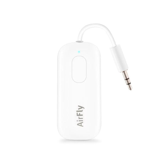 Twelve South AirFly Pro - Bluetooth Wireless Transmitter/Receiver compatible Apple/Android, White