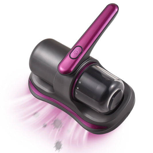 Pinnaco Bed Vacuum Cleaner with HEPA Filter - Powerful 8KPa Suction, Cordless Handheld Vacuums, for Allergen-Free Bed Cleaning