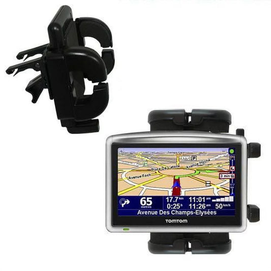 Gomadic Air Vent Clip Based Cradle Holder Car / Auto Mount suitable for the TomTom ONE XL Europe - Lifetime Warranty