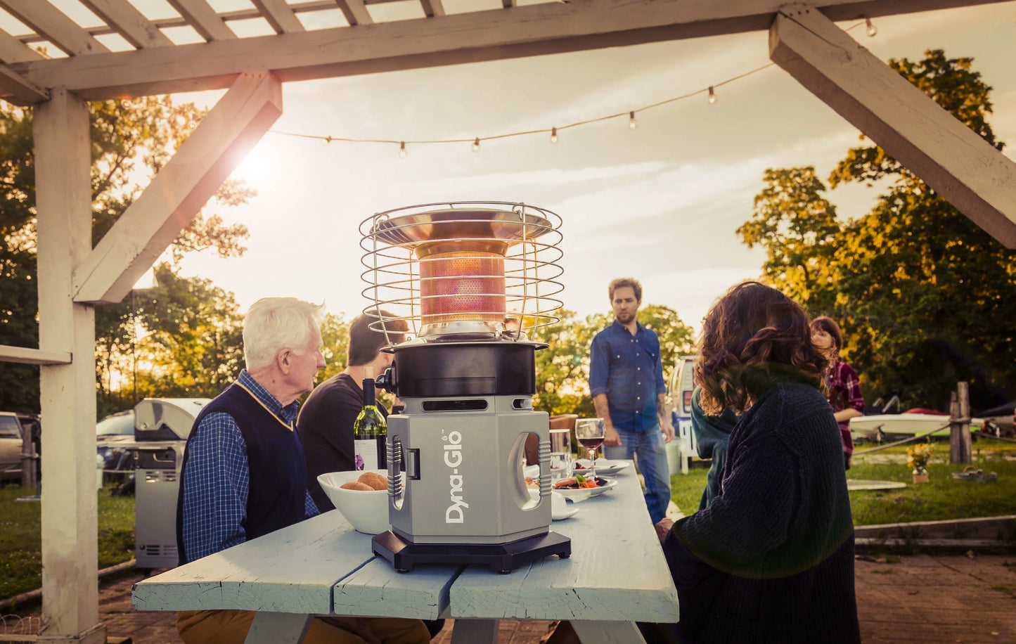 Dyna-Glo HA2360BK Table Black Propane Patio Heater