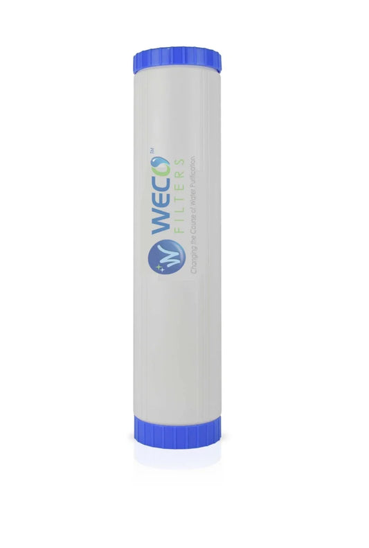 WECO KDF-GAC-2045 Granular Activated 4-1/2 x 20 Carbon Filter Cartridge for Treating Heavy Metals/Chlorine/Organics