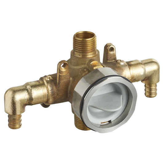 American Standard Flash Shower Rough-In Valve with PEX Inlet Elbows/Universal Outlets for Crimp Ring System