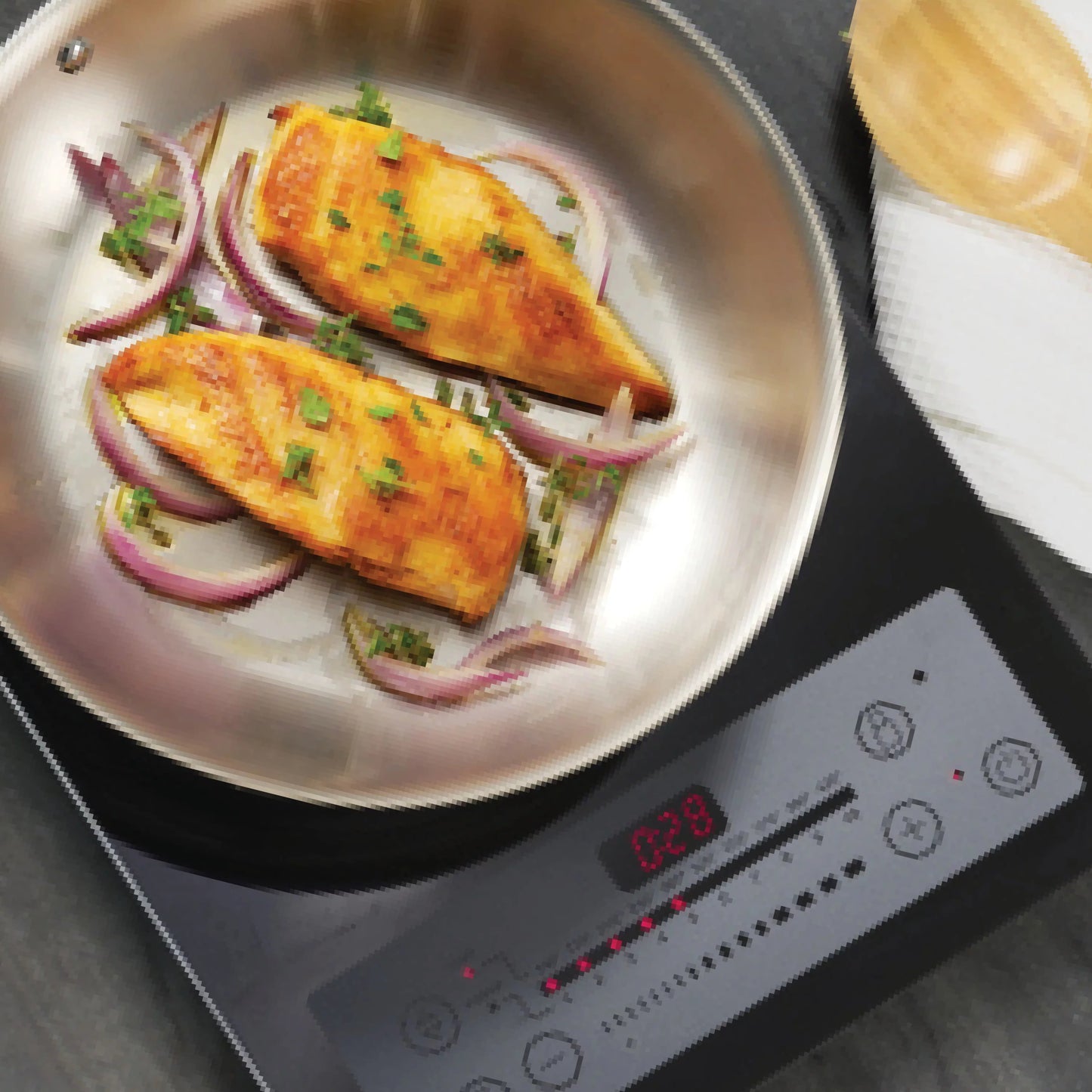 Tri-Ply Clad 8 in Stainless Steel Fry Pan