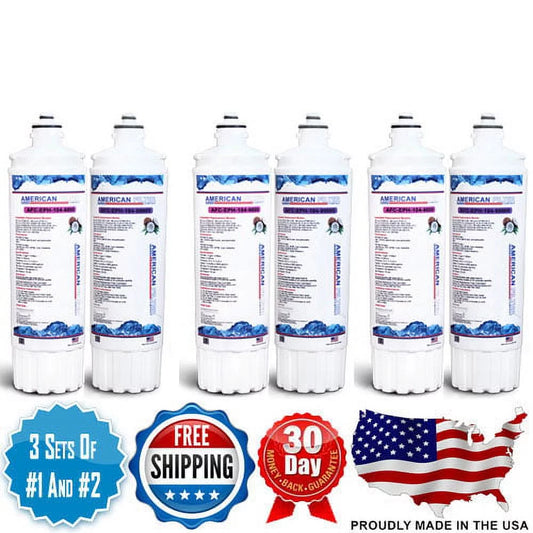 AFC Brand , Water Filters , Model # AFC-EPH-1200SET , Compatible with EverPure H1200 - 6 Filters - Made in U.S.A.