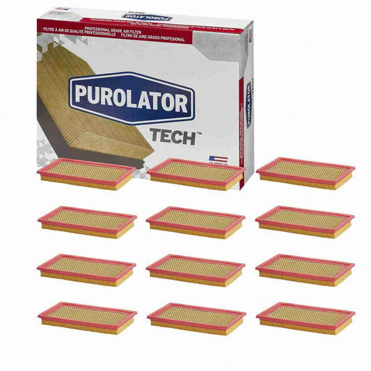 12 pc Purolator TECH TA24278 Air Filters for 042-1364 08065-00340 1-987-429-051 143-2057 16546-0Z000 16546-70J10 16546-AA-020F 16546-AA020 16546-AA080 16546-V0100 16546-V0110 23-3124-4 25043775 26116