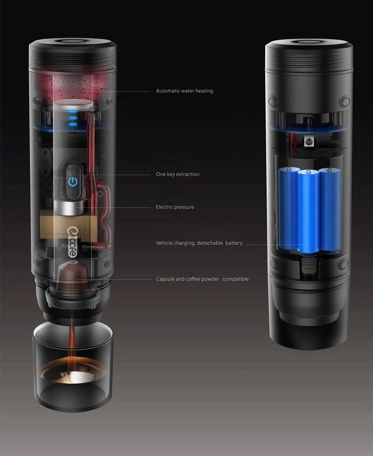 Endymata Electric Portable Mini Espresso Coffee Machine